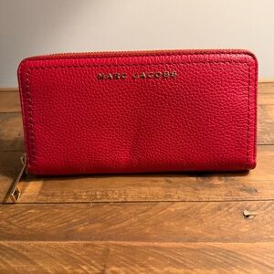 Marc Jacobs Red Leather Wallet